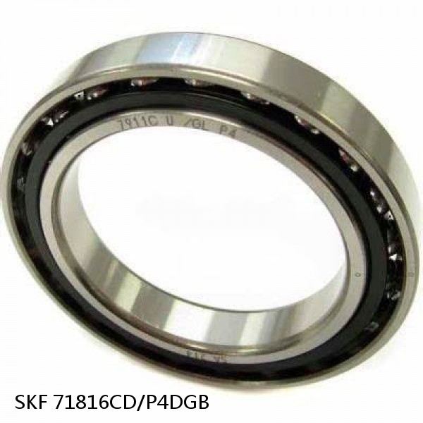 71816CD/P4DGB SKF Super Precision,Super Precision Bearings,Super Precision Angular Contact,71800 Series,15 Degree Contact Angle